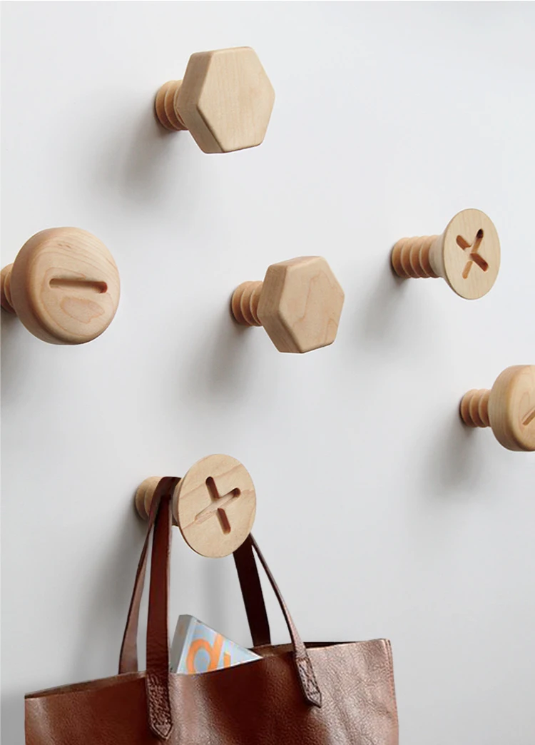 Screw shaped garment hangers Clothes rail rod coat hook clasp