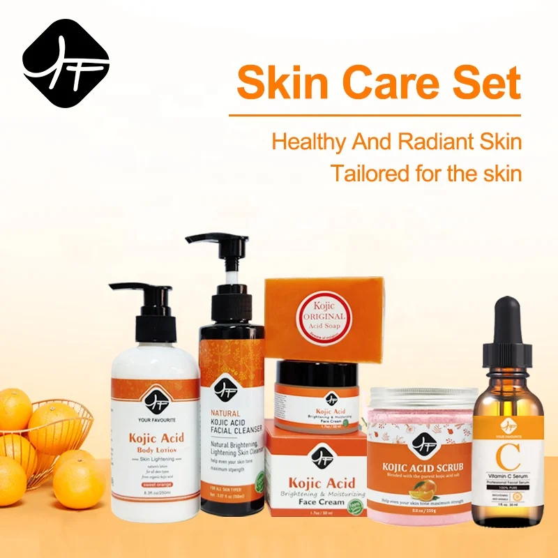 Лидер продаж набор средств для ухода за кожей из койевой кислоты натуральное Отбеливающее Мыло лица функция акне Омолаживающая глицериновая кислота