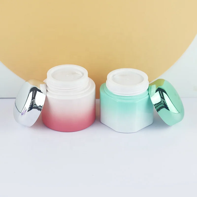 50g 50ml Flower Thermal Sublimation Rainbow Paint Pearlescent Rainbow Paint Gradient Color Glass Jar with Screw Cap