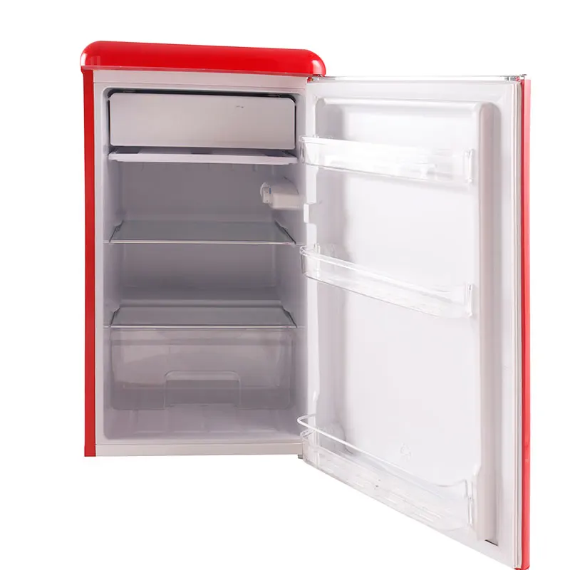 BC-90  top 2023 Black color Stainless steel  under counter bar fridge and single door freezer