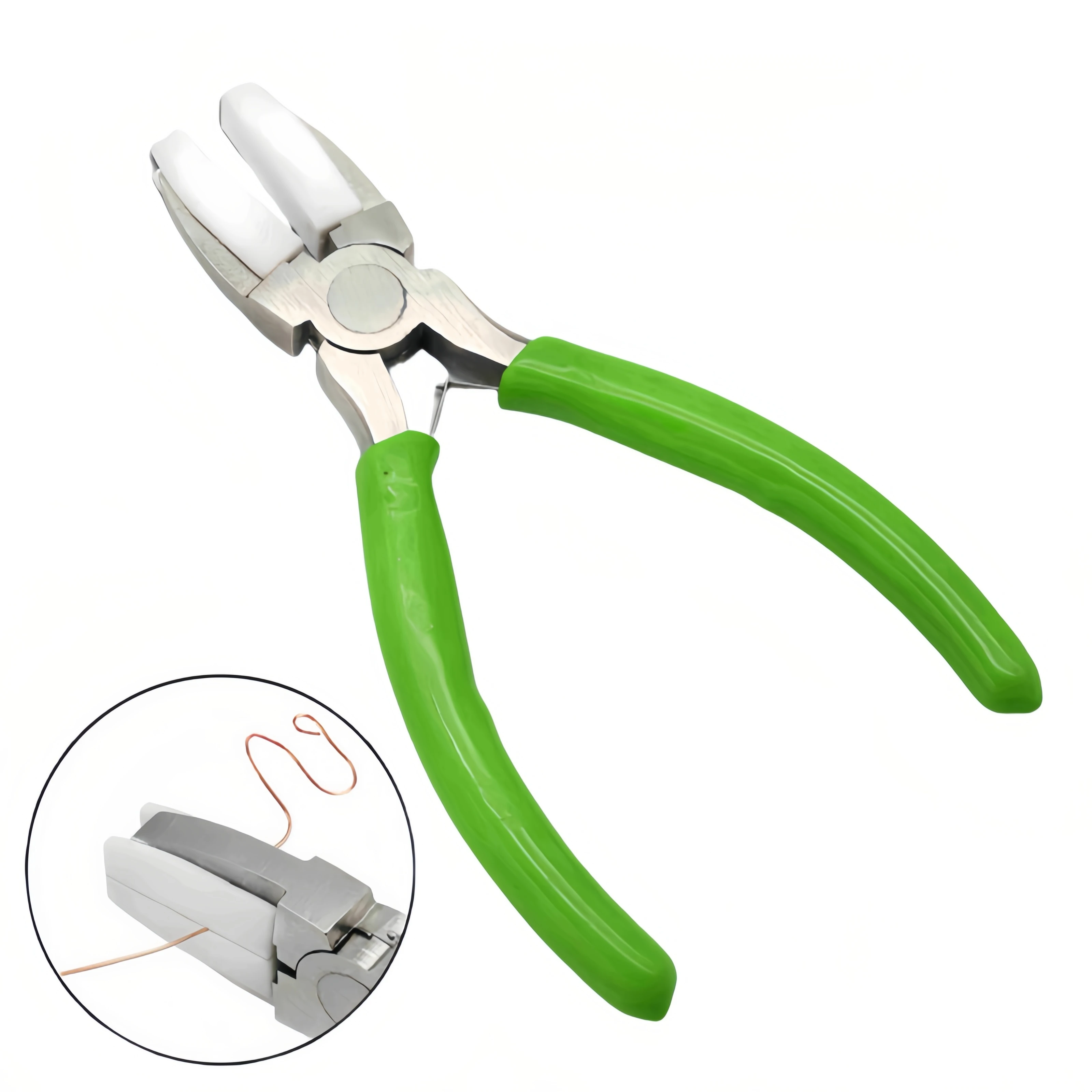 New arrive Jewelry Pliers Tool Nylon Jaw Pliers Steel Flat Nose Pliers DIY Design Tool