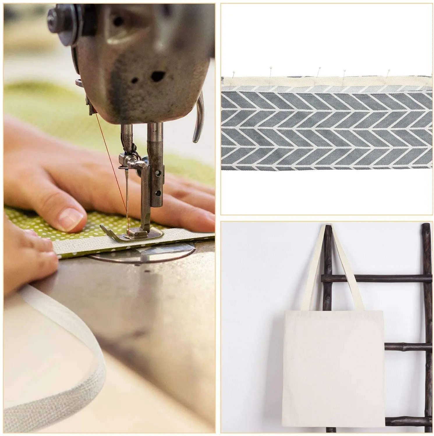 Custom Printed Heavy Duty Cotton Herringbone Webbing Tape For Garment Bags