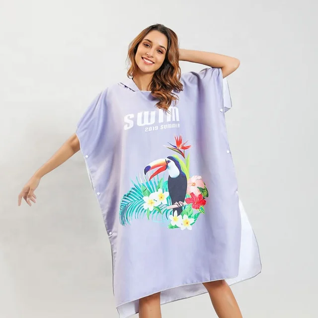 Greatex new style surf poncho beach towel for women with factory prices