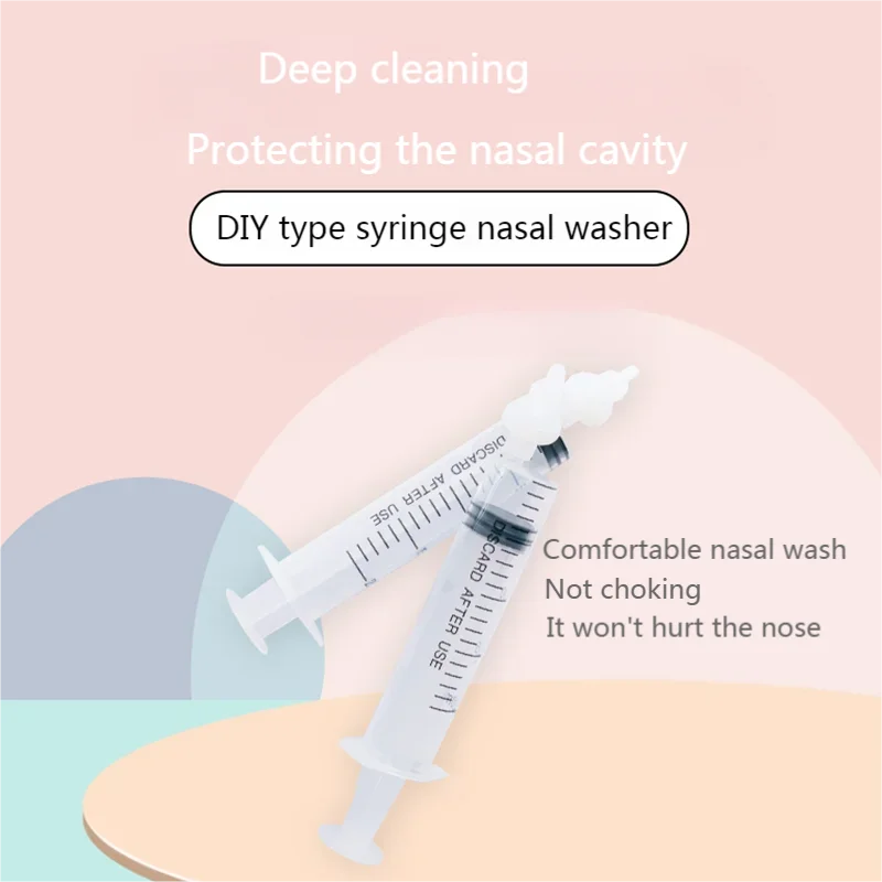 CE Certification Nasal Washer Needle Tube Baby Nasal Aspirator Cleaner Syringe Baby Nose Washing Nasal Irrigator