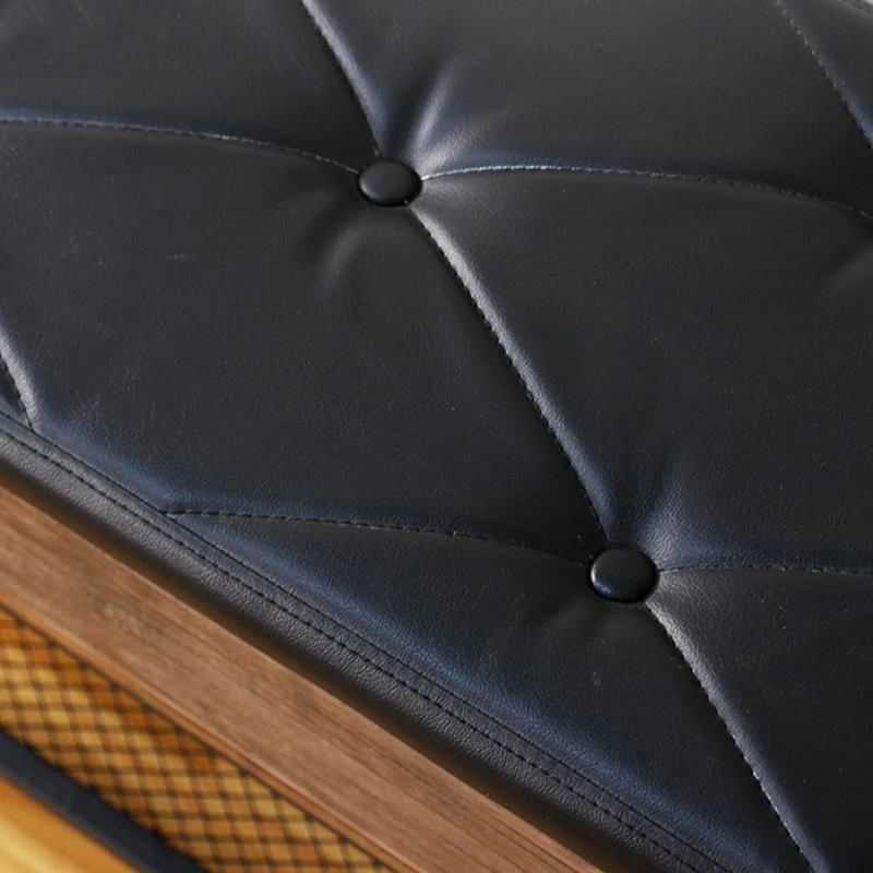 Modern Simple Style Rectangular Chair Metal Living Room Clothing Store Sofa Shoe Stool Change Shoes Bench