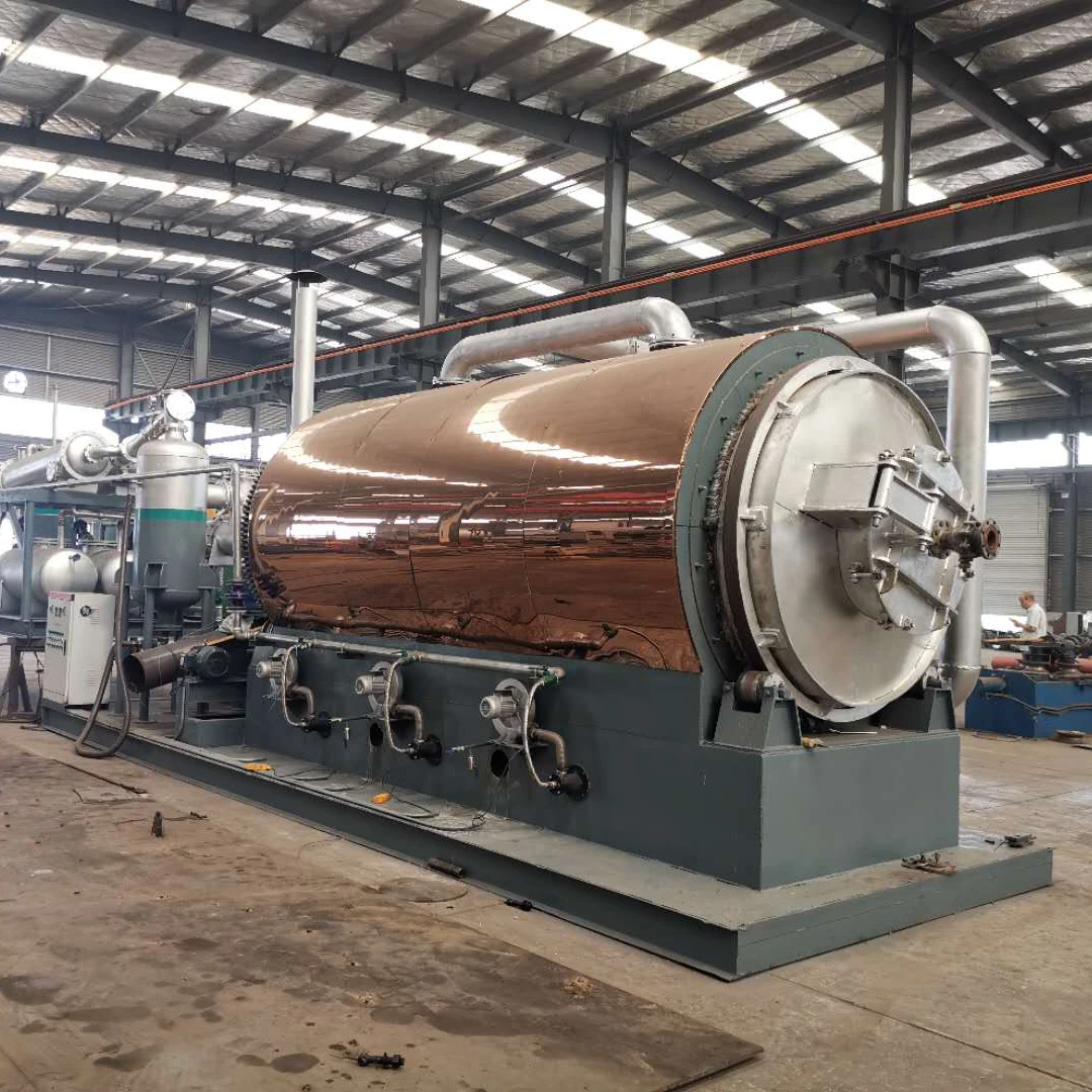 Beston waste Tyre pyrolysis to oil recycling processing machine with installation