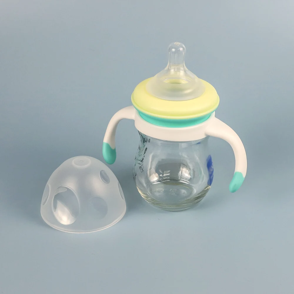 Idealpak 150ml BPA Free Kid Clear Glass Feeding Baby Milk Bottle for Baby Child Newborn Feeding Bottle Set