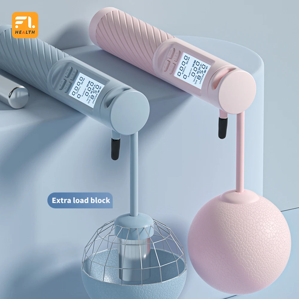 FULI Jump Rope, Multifun Speed Skipping Rope with Calorie Counter, Adjustable Digital Counting Jump Rope with Ball Bearings