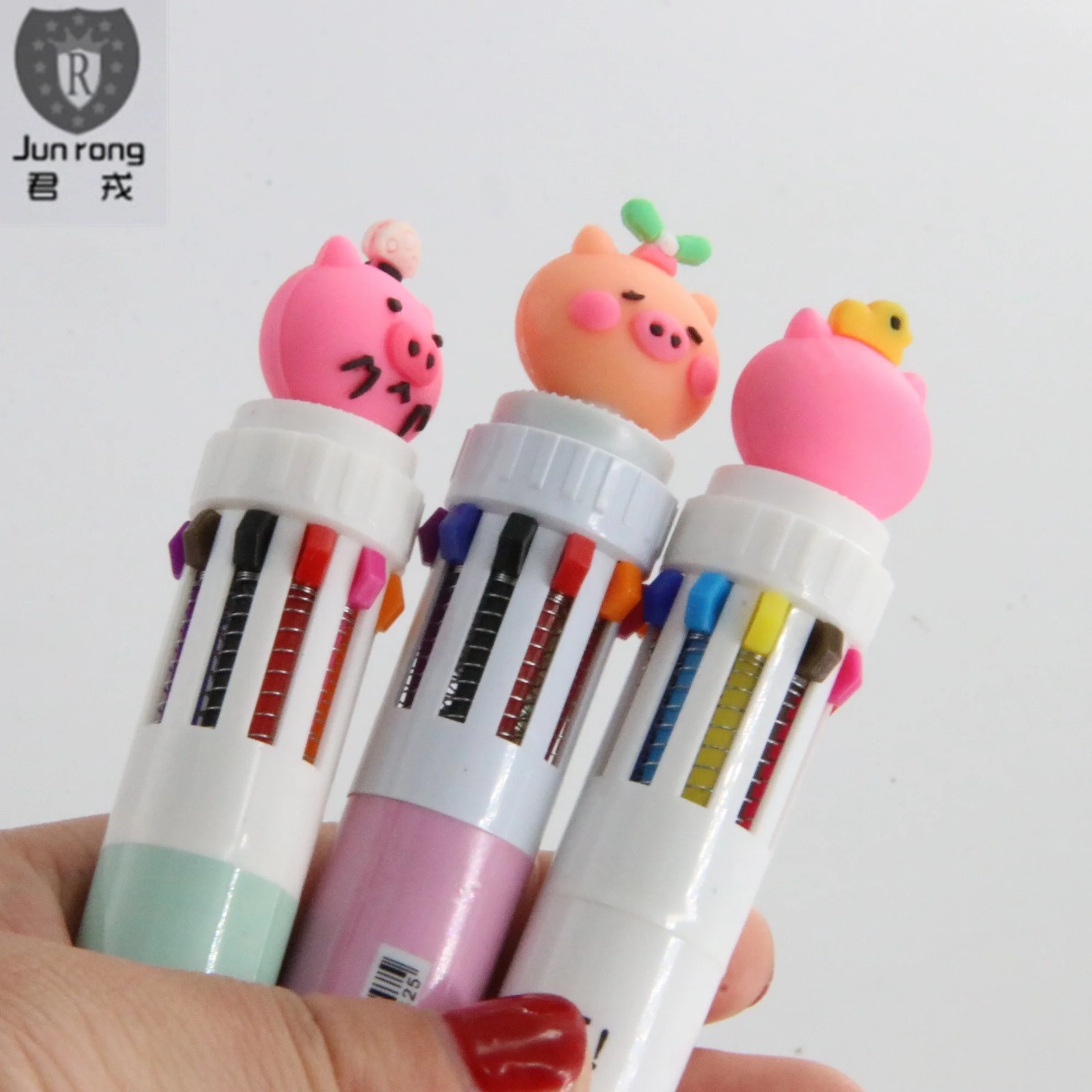 plastic animal cartoon ballpoint pens  christmas pen 10 color  pen kawaii canetas Multi color