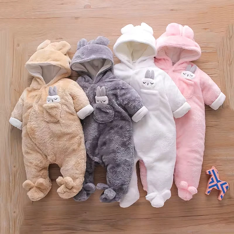 2024 wholesale OEM STOCK Organic Cotton Design Branded New Born Baby Clothes winter pajamas Rompers 0-12 months kids clothes