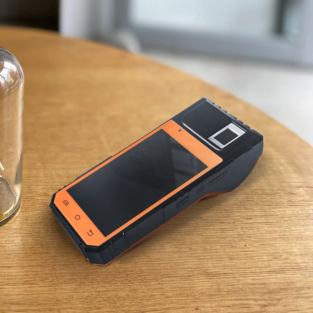 FP09 Android 4G WIFI NFC pda Fingerprint Scanner POS Machine with Printer for Warehouse