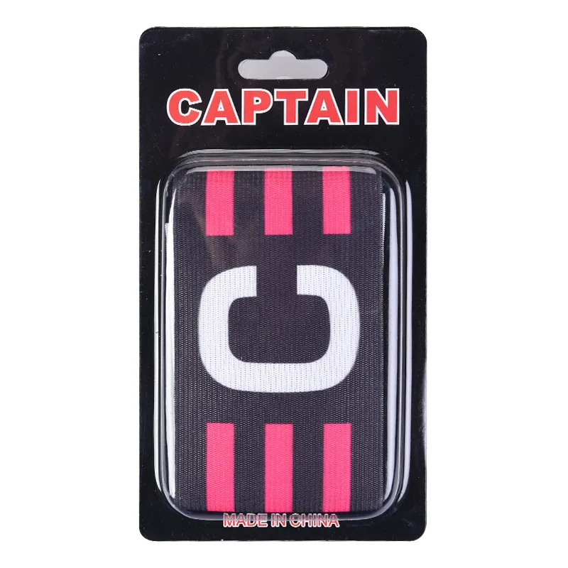 Professional High Quality Adjustable Football Captain Armband Nylon Non-slip Armband Soccer Leader Match Captain Armband