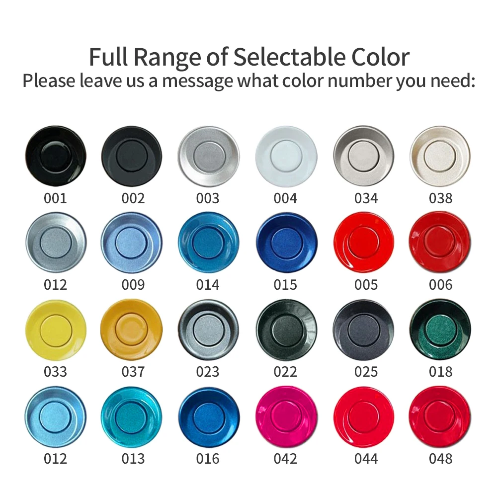 12V 22mm Car Parking Sensor Kit Universal 4 Sensors Buzzer Reverse Backup Radar Sound Alert Indicator Probe System