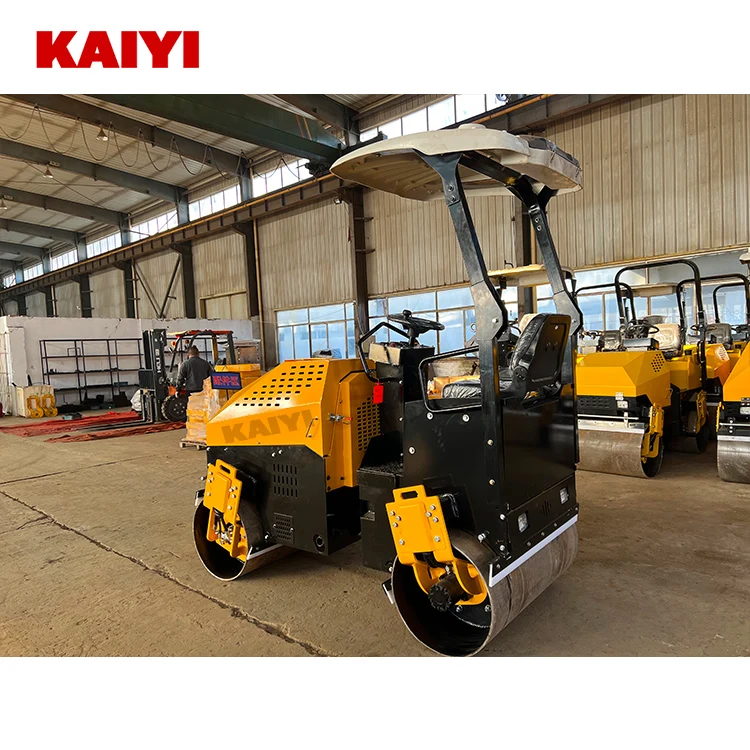 Manufacturer Concrete Asphalt Vibrator 2.5 Ton 2 T Mini Compaction Device Road Rollers With Double Drum