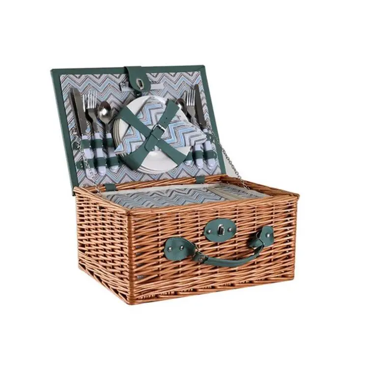 Panier Pique Nique Leger Faible Moq Recuperer Le Grand Pour 6 Personnes 1960 Paniers Dans Les Magasins Marin Fruit De Bleu