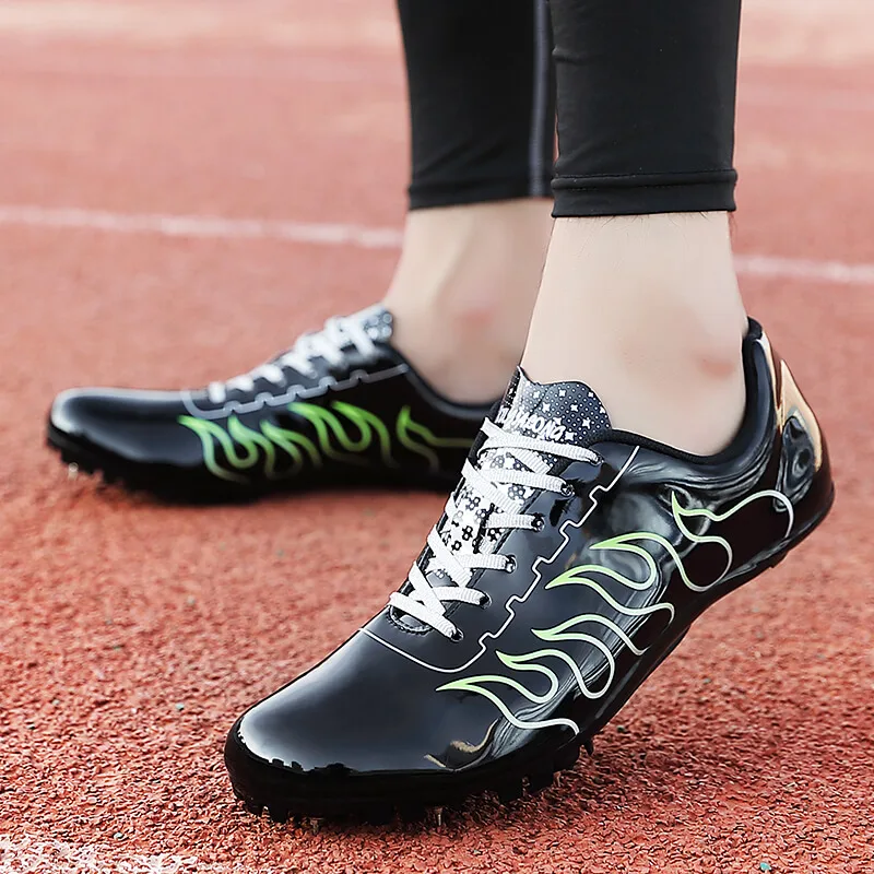 Track and Fields Shoes Professional Mens Womens Unisex Running Sport Shoes with Spikes Athletics Jump Hurdle Track Spikes Shoes