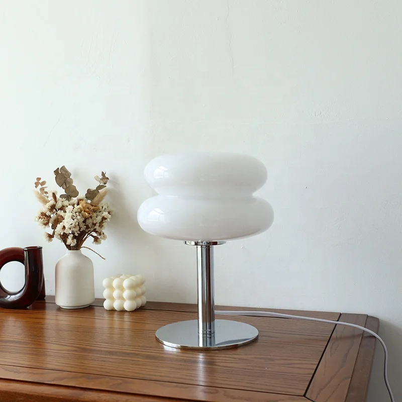 CHUSE Art design coloful desk light led bedside hotel glass table lamps