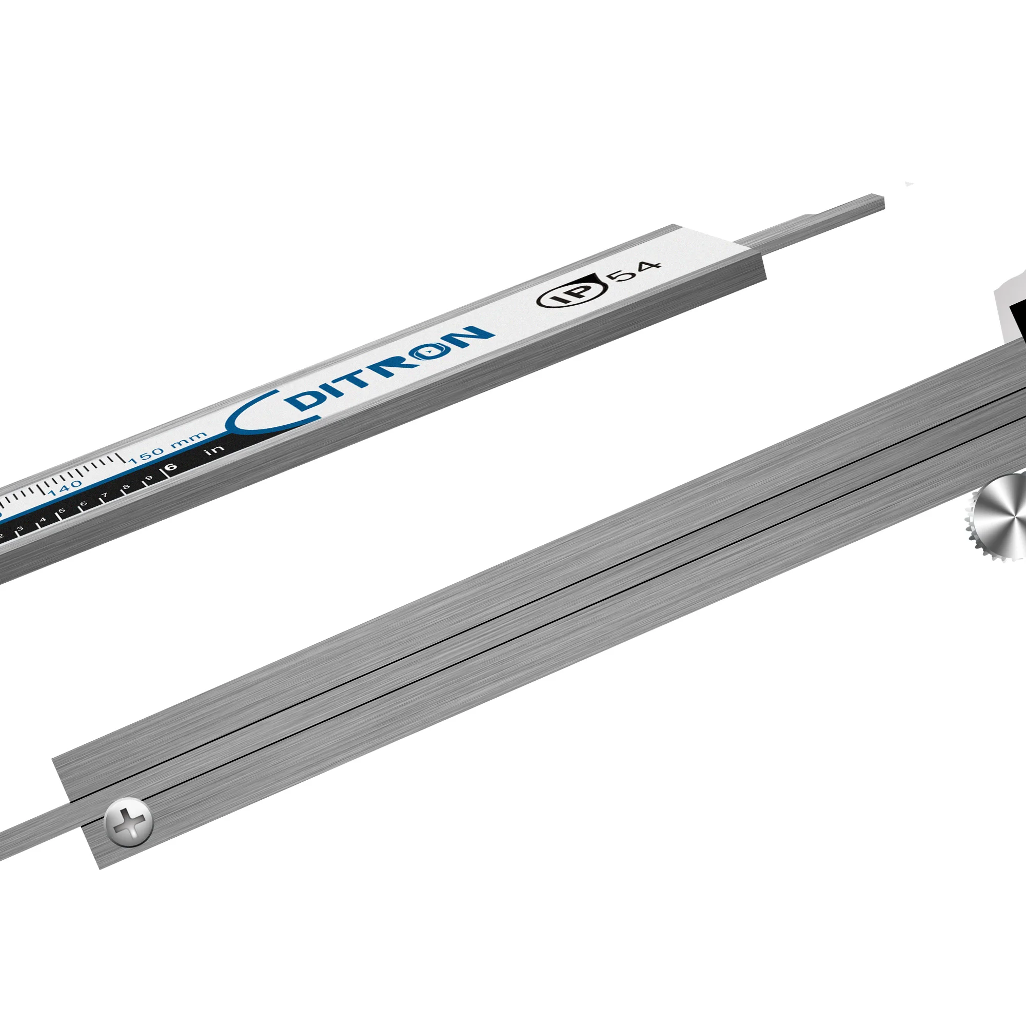 DITRON High Precision Digital Caliper 0-150 mm 6 inch LCD Screen Measuring Tool Electronic IP54 Stainless Steel Metal Caliper