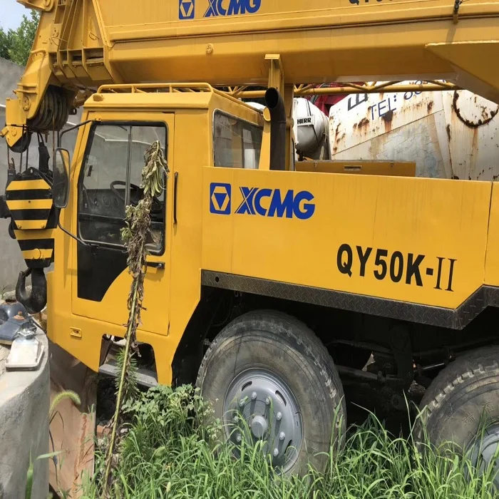 Лидер продаж подержанный кран для грузовика 50 тонн Qy50ka гидравлический подъемный мобильный