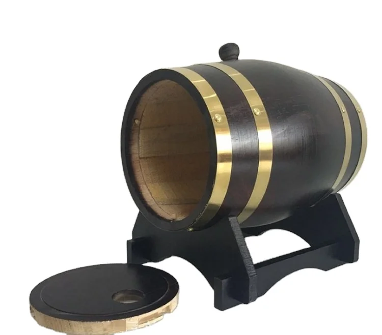 
Custom logo solid oak wooden wine barrel for whiskey rum bourbon tequila beer 