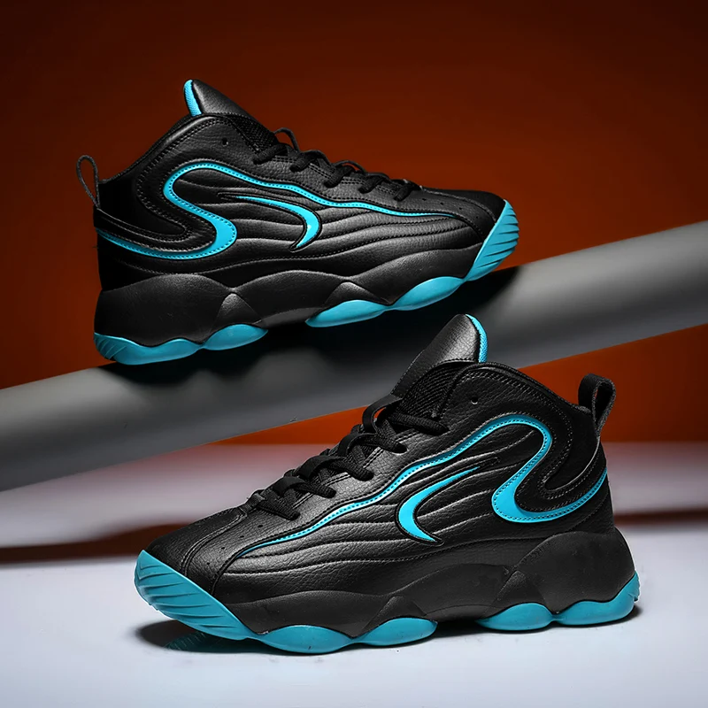 High Quality Fashion Durable Non-slip Sneakers Breathable Comfort Retro High Top Basketball Shoes Sizes