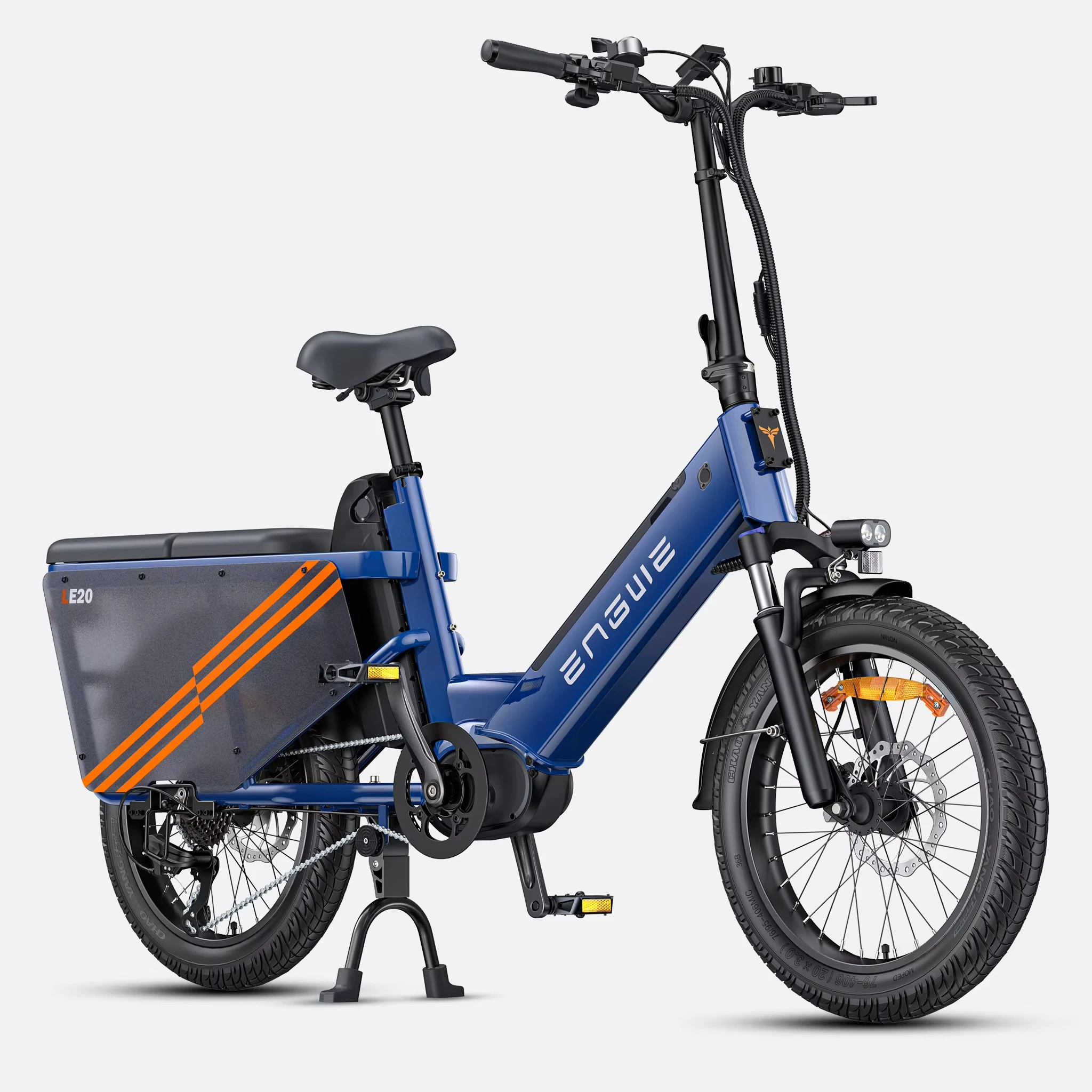 New Arrival ENGWE LE20  Super Range Cargo Ebike Torque Sensor  Hydraulic Brakes 48V38.4AH 250W Electric Bike With Kids Seat