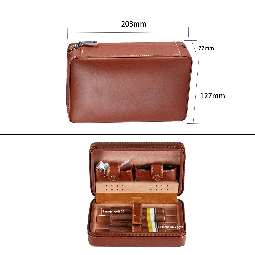 Premium Cigar Boxes Painted Wooden Humidors with Secure Clasps Spanish Cedar Lining Vintage Elegance Compact & Portable