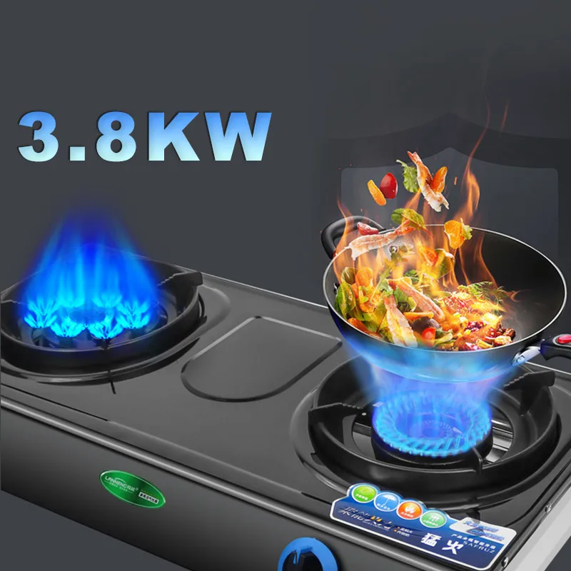 Home kitchen stove biogas table top cooker double burner electric stoves