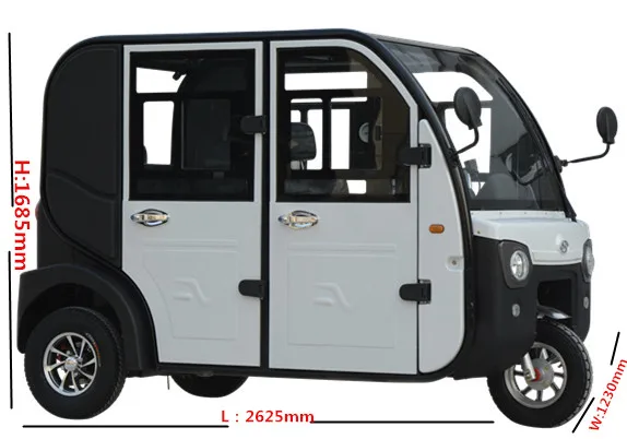 Full Enclosed 3 Wheel Car Adult Vehicle 3 Wheel Rickshaw