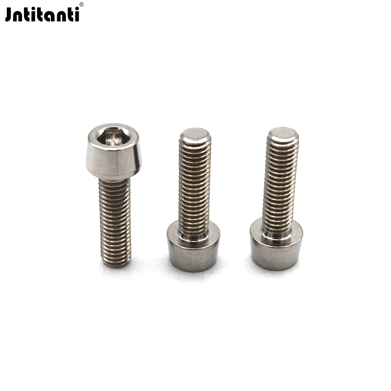 Jntitanti Automobile Vehicle Car Motorcycle Bike New Style M5 M6 M8 M10 M12 M14 Gr.5 Titanium Alloy Tapper Head Hex Socket Bolts
