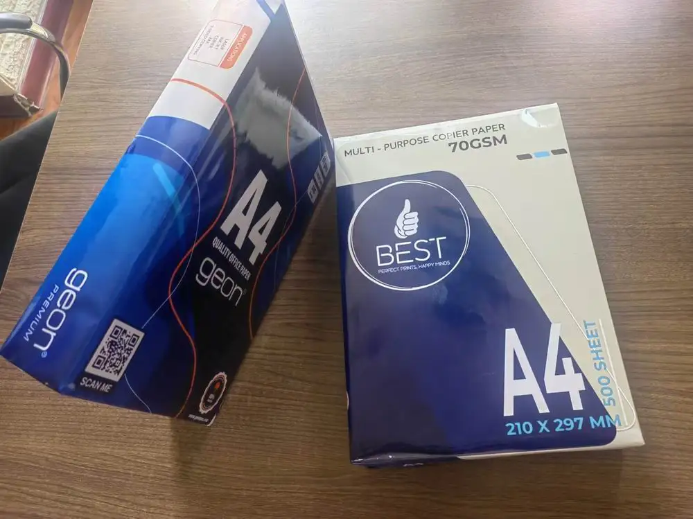 Manufacturers 70gsm 75gsm 80gsm Hard A4 Copy Bond Print Letter Legal Long Size Draft Double White Printer Office Copy Paper