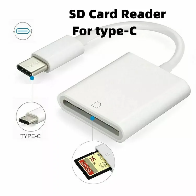 mini SD TF Card Camera Reader for i-Phone i-Pad  i-Phone14 13  12/11/XS/XR/X/8/7/i-Pad  for Android light-ning Phone device