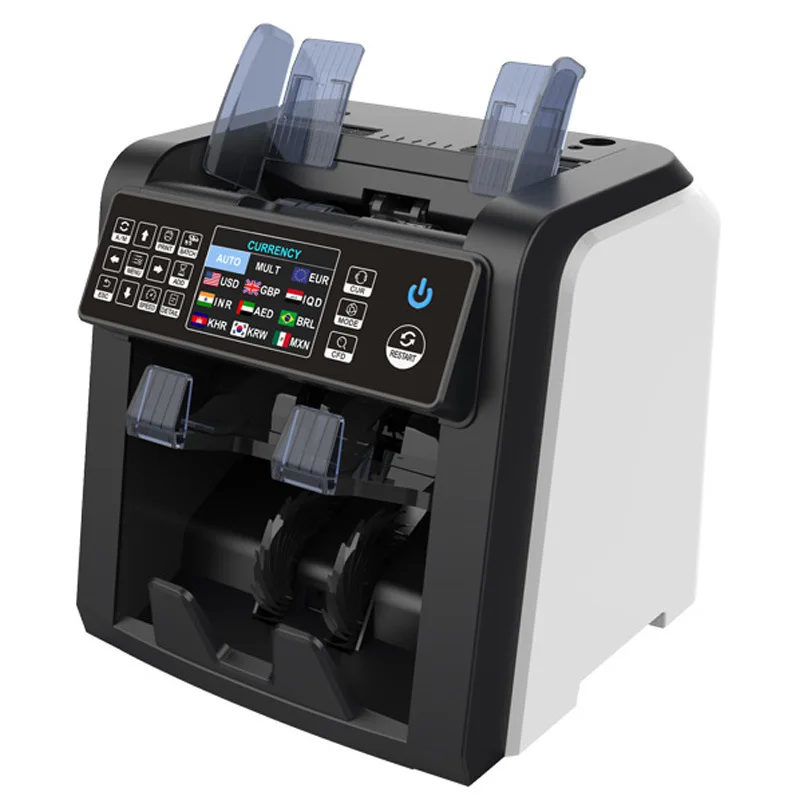 AL-950 CIS Multi Currency Automatic Bill Counting Machine Money Mix Value Note Cash Counting Machine Bill Counter