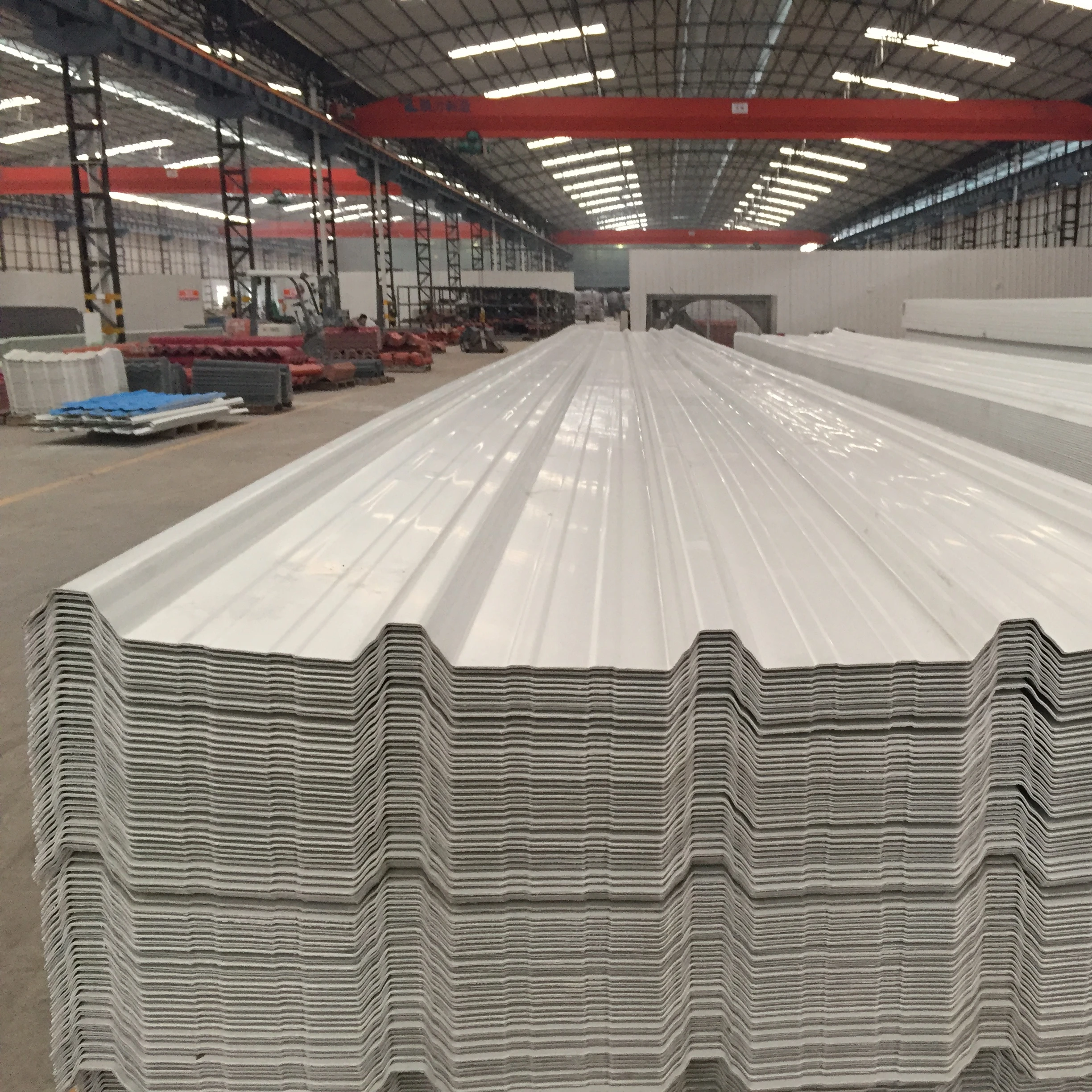 Long span upvc roofing sheet pvc roofing sheets double layer price for sale