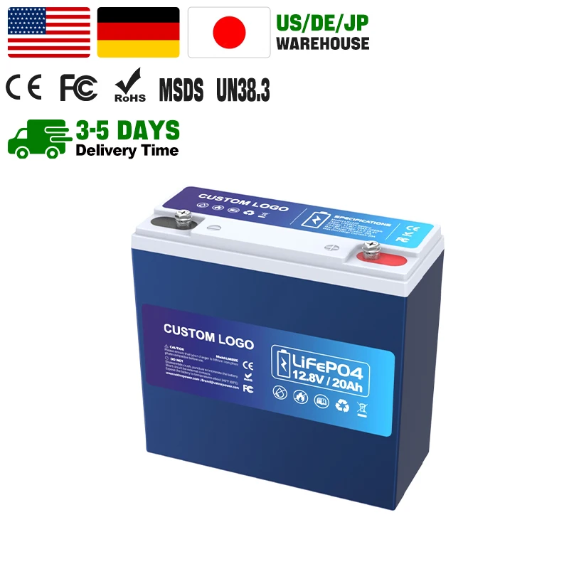 Fresh IP65 12v 7ah 12ah 20ah 30ah lifepo4 battery 12v 20ah 256Wh Lifepo4 for trolling motor