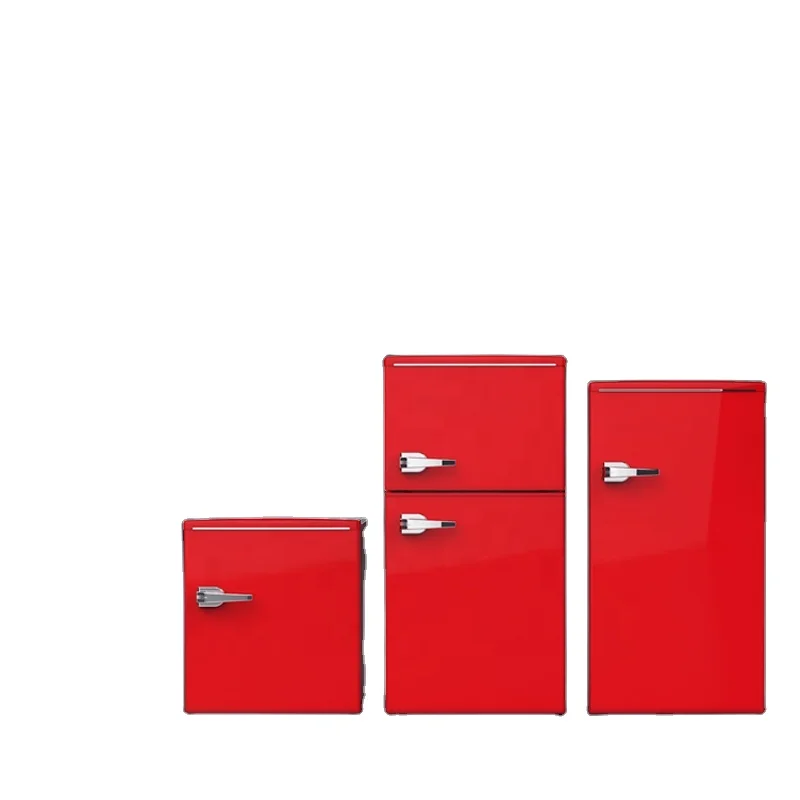 50L Retro style fridge single door defrost refrigerator