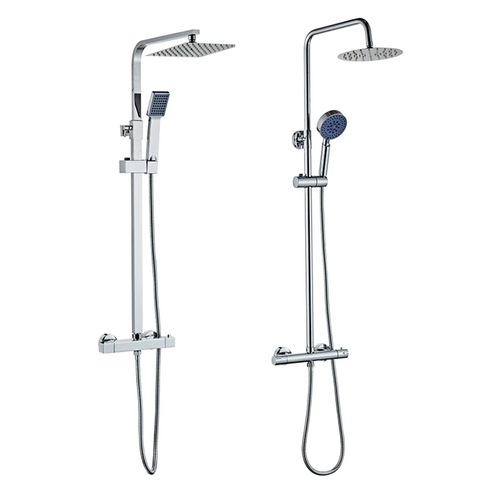 March Purchase  Festival special price thermostatic chrome finish brass body shower set shower mixer
