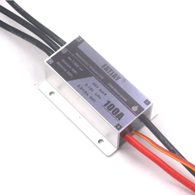 BLDC motor controller brushless PNP version 100A 3-12S 48V Plug and Play  with on/off switch waterproof no signal cable
