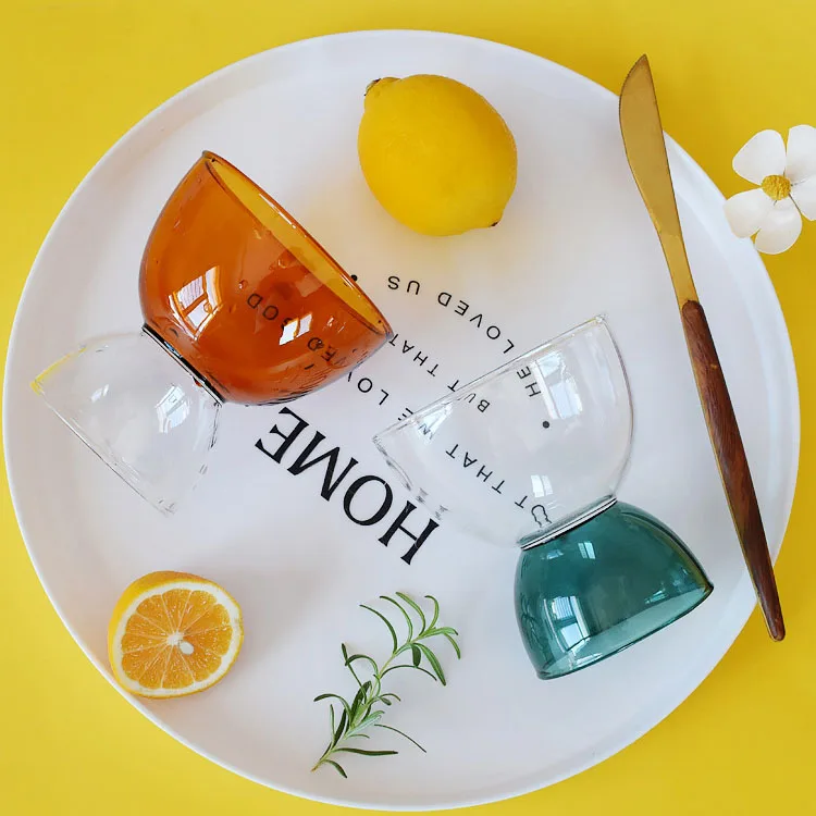 Factory Wholesale Color Glass High Quality Water Cup Transparent glassware