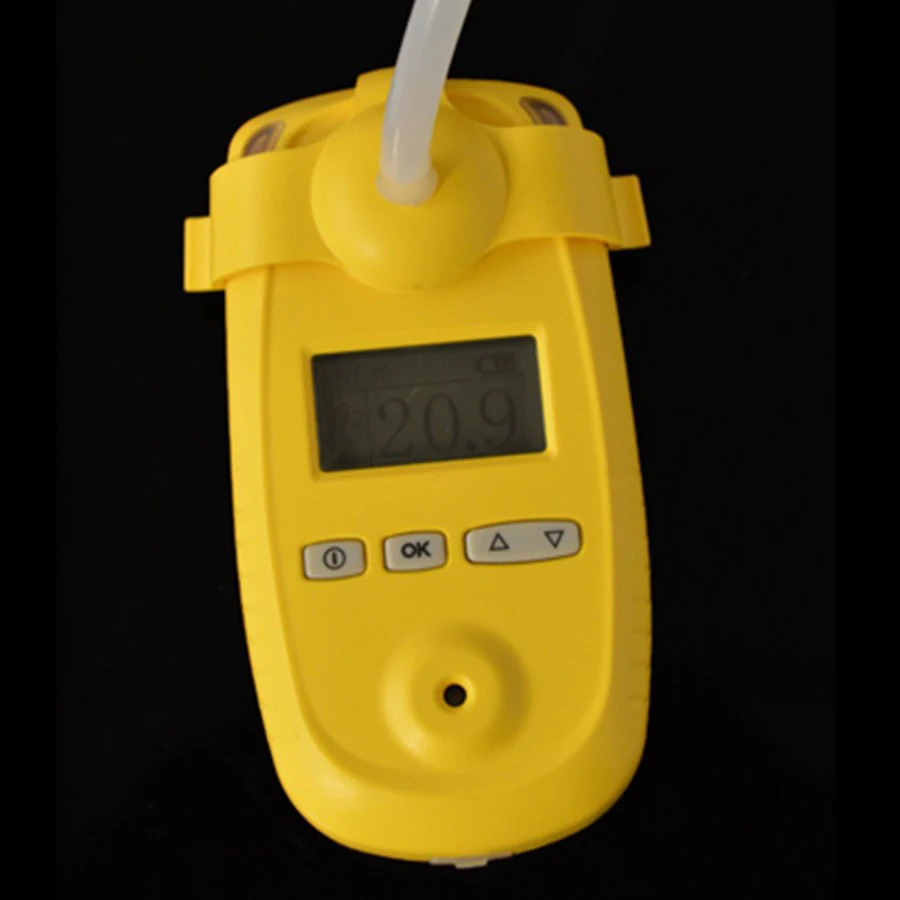 Portable single Oxygen gas detecting alarm, 0-100%vol Oxygen GAS analyzer, industrial gas monitor