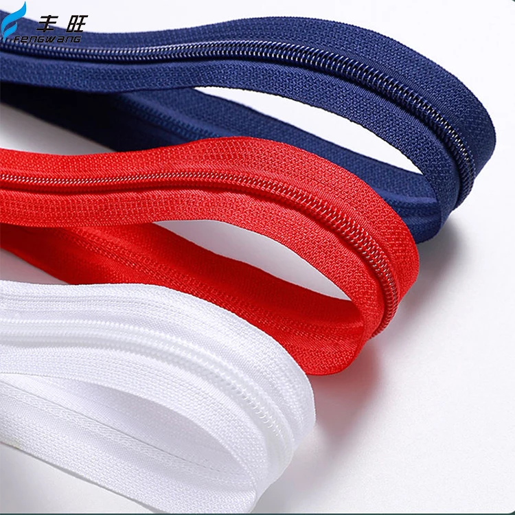 Hot selling products competitive price Customized 3# 5# 7# 8# 10# nylon zipper for computer bag long chain nylon zipper