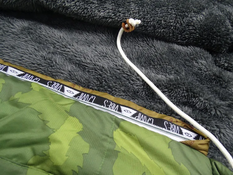 2020 новый дизайн, высококачественный Камуфляжный флисовый спальный мешок для активного отдыха