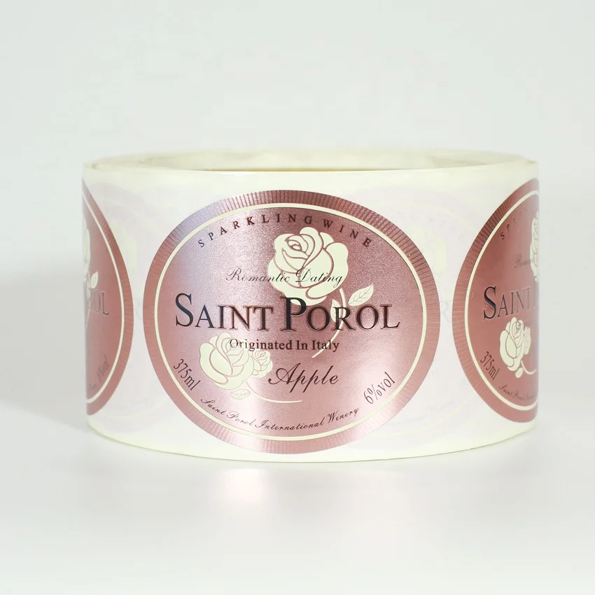 Custom printing self-adhesive stickers lip gloss vendor with custom private label