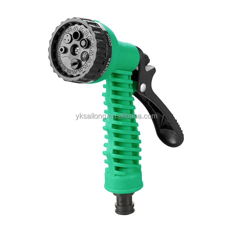 7 Functions Plastic Garden Water Spray Gun Garden Tools Hose Fittings