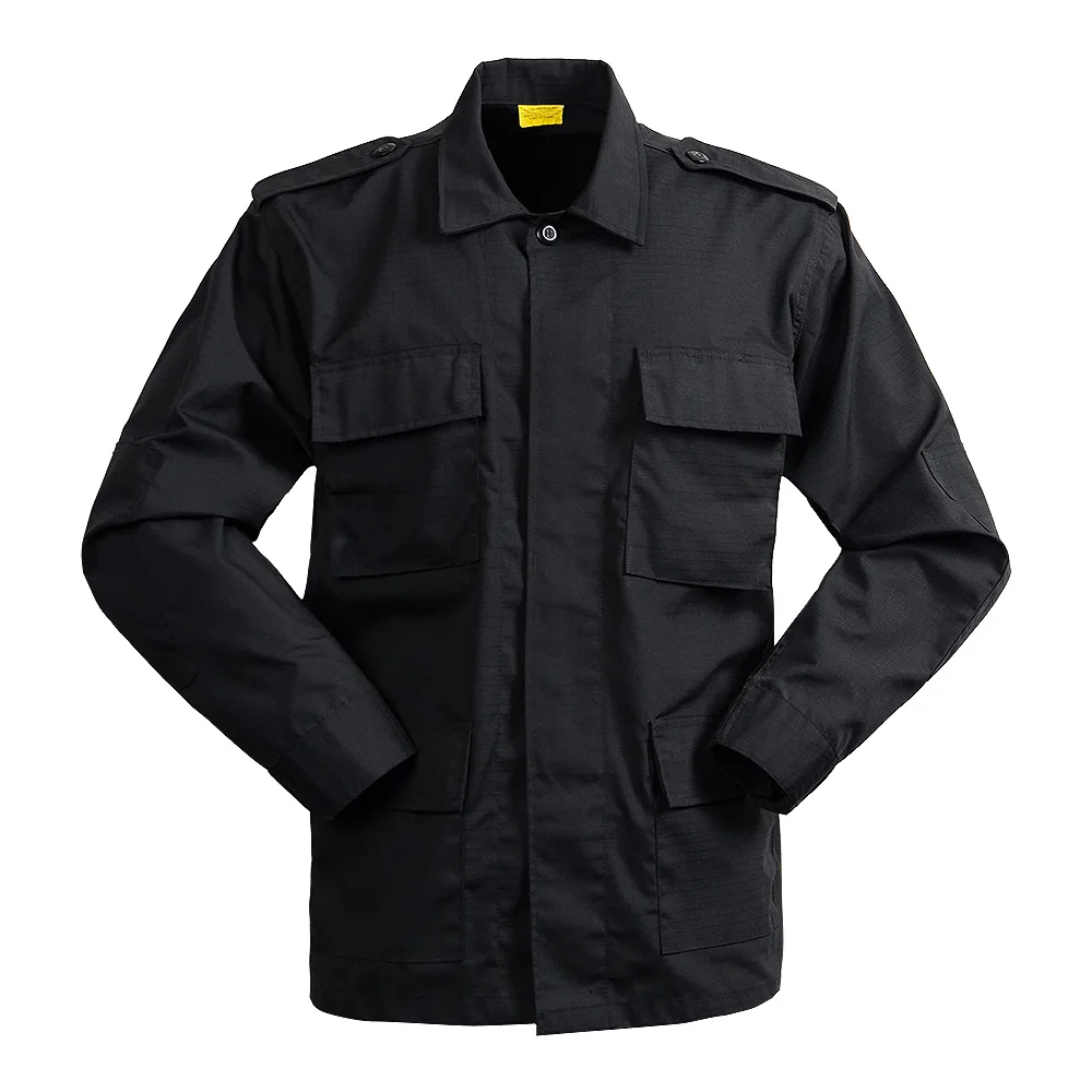 Black Camouflage Color Tactical BDU Uniform
