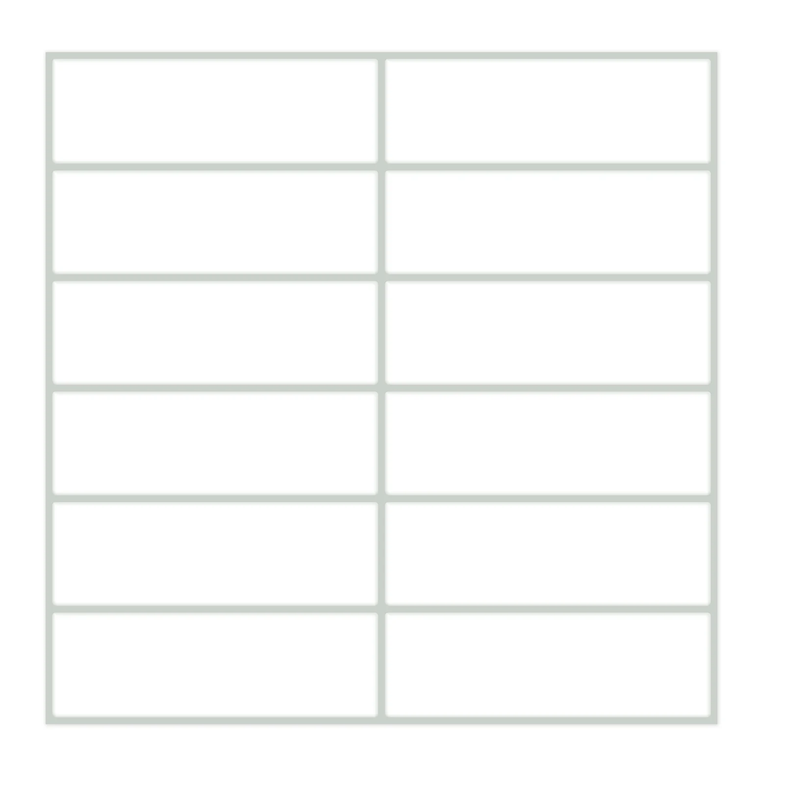 Eco-friendly PVC Stick on Tile Tile Stickers for Kitchen & Bathroom White Subway Self Adhesive Wall Tiles