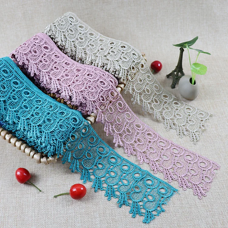 New water-soluble embroidery lace 8cm wide lace curtain home accessories lace lace