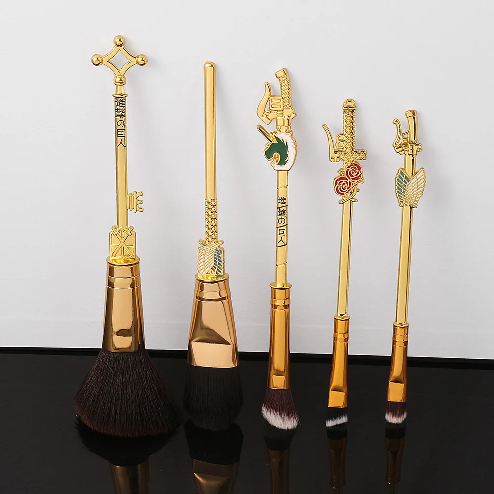 
Cosmetic Beauty Tool Attack On Titan Synthetic Hair Makeup Brushes Set Face Makeup Brush Set 