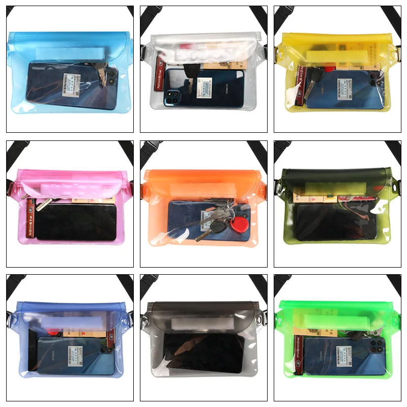 0.3mm Transparent TPU Touch Screen Floating Kayaking Mobile Phone Protector Pouch Waterproof Purse Water Proof Waist Bags