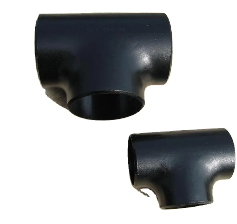 ANSI B16.9 carbon steel tube joint pipe fitting butt welded equal tee straight tee